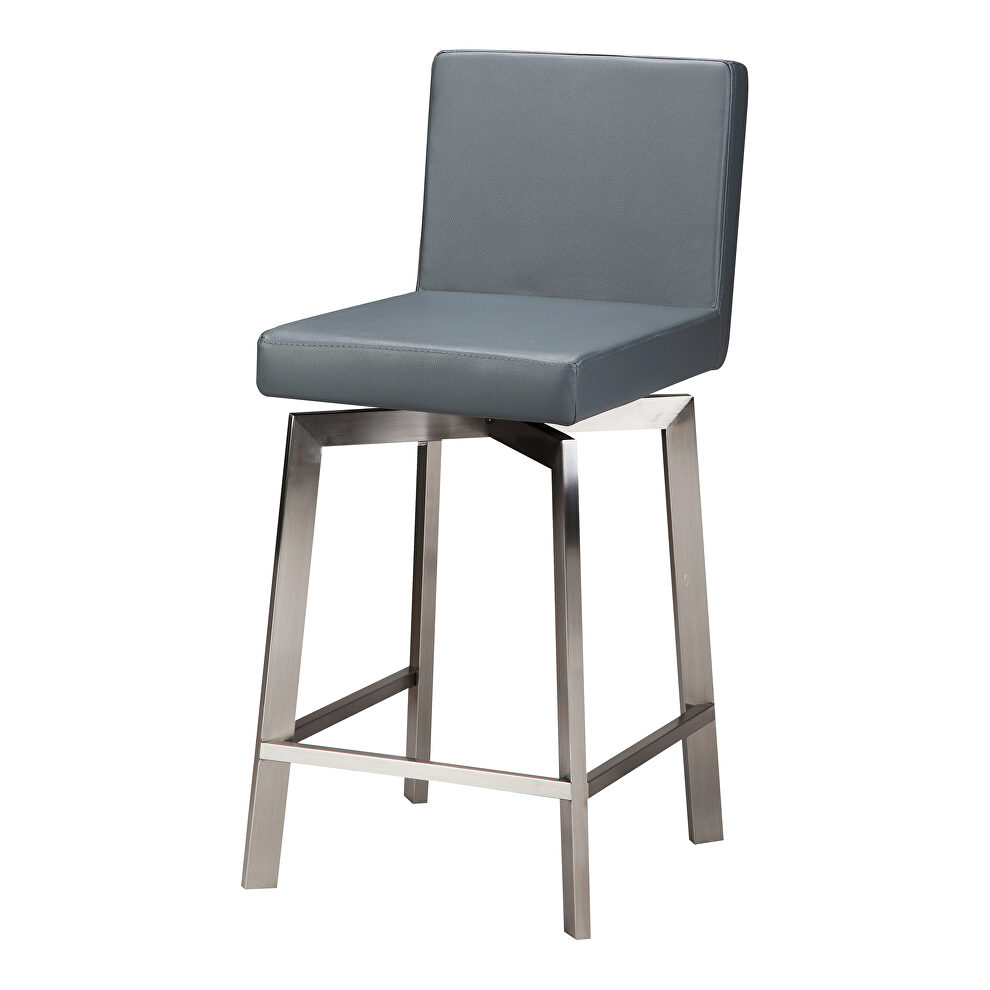 Contemporary swivel counter stool gray by Moe's Home Collection