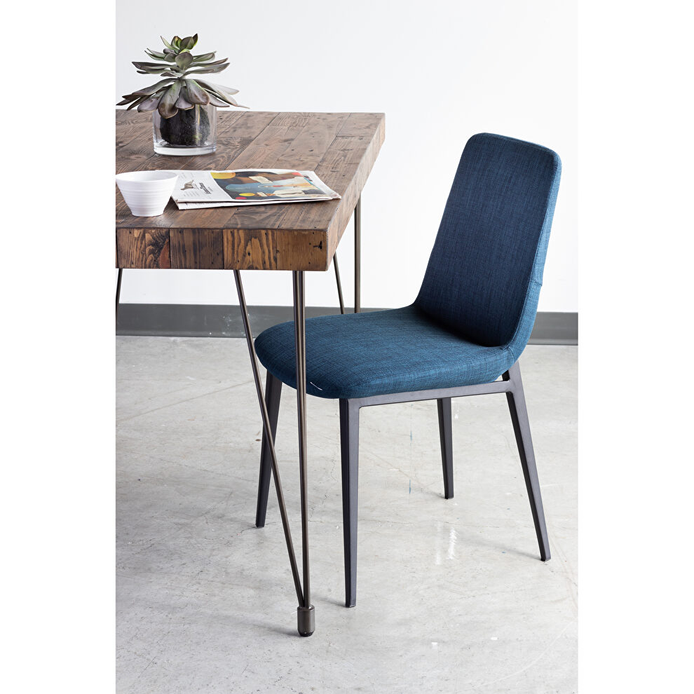 Modern dining chair blue-m2 by Moe's Home Collection