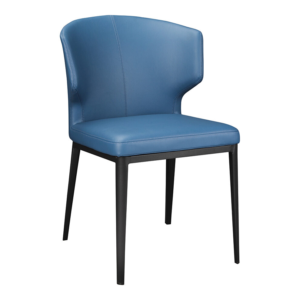 Contemporary side chair steel blue-m2 by Moe's Home Collection