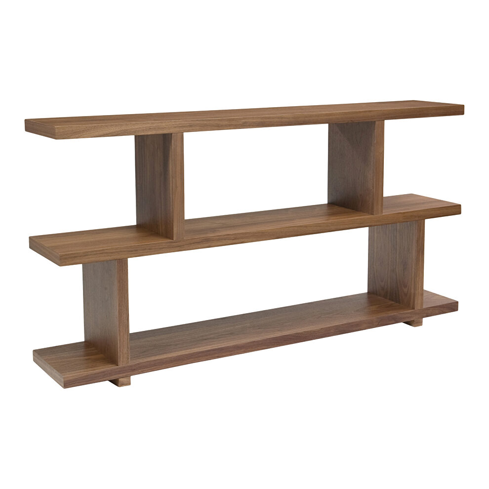 Contemporary shelf small walnut by Moe's Home Collection