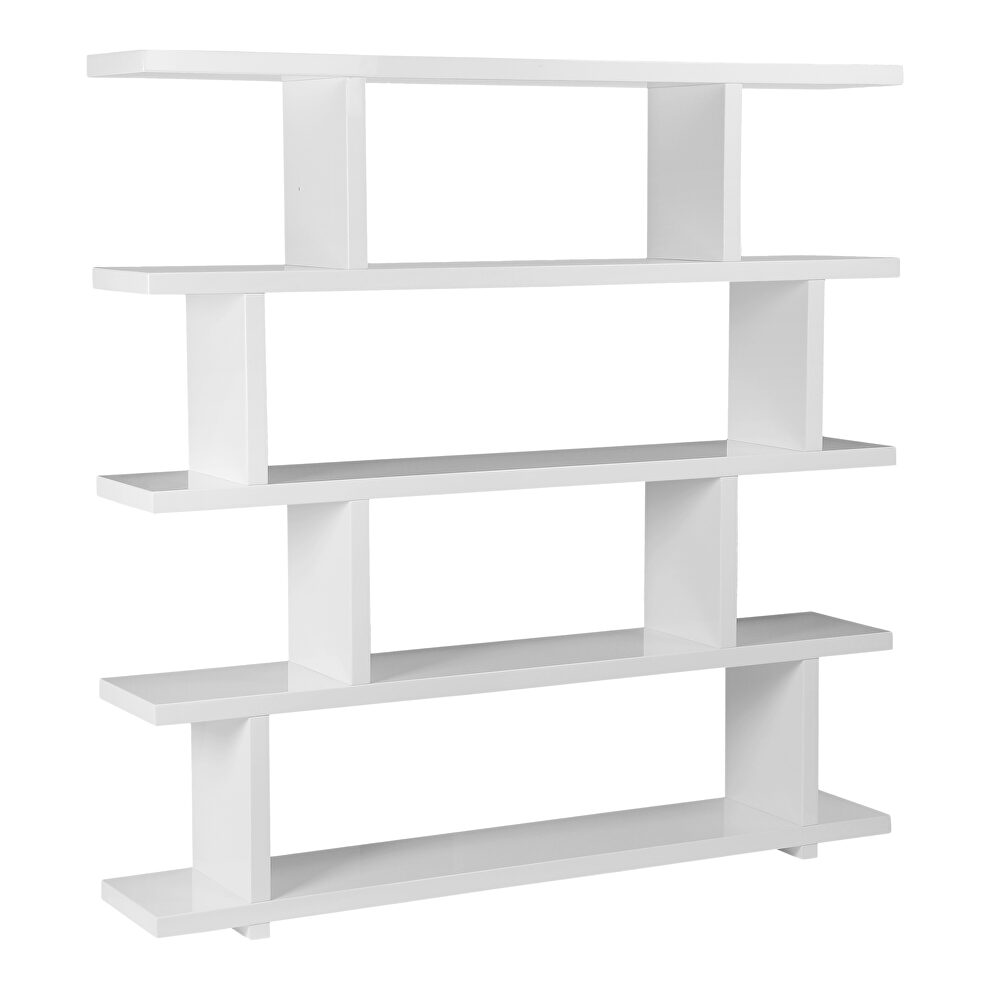 Contemporary shelf large white by Moe's Home Collection