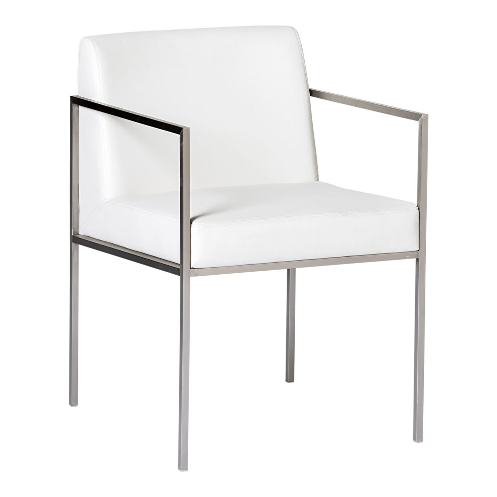 Contemporary arm chair white-m2 by Moe's Home Collection