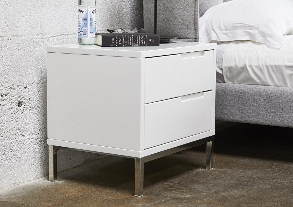 Modern side table white by Moe's Home Collection