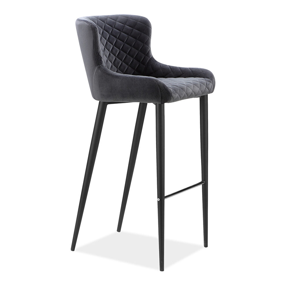 Contemporary counter stool dark gray by Moe's Home Collection