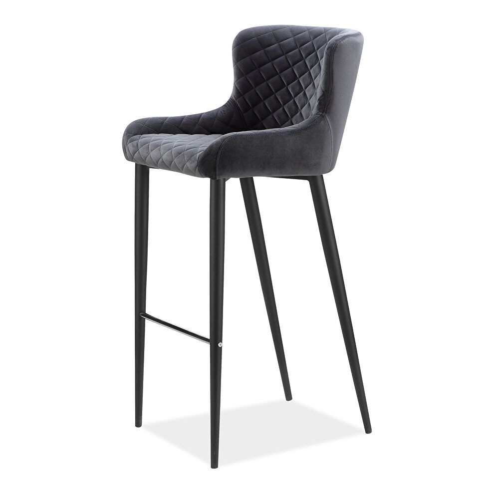 Contemporary barstool dark gray by Moe's Home Collection