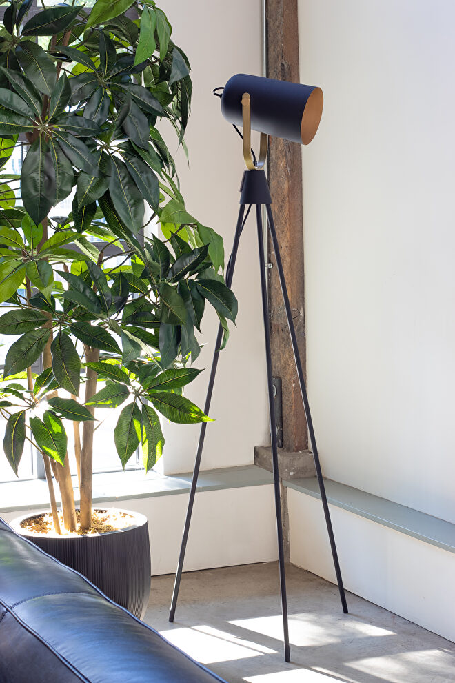 Industrial floor lamp black by Moe's Home Collection