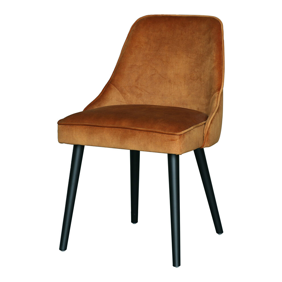 Contemporary dining chair burnt orange-m2 by Moe's Home Collection