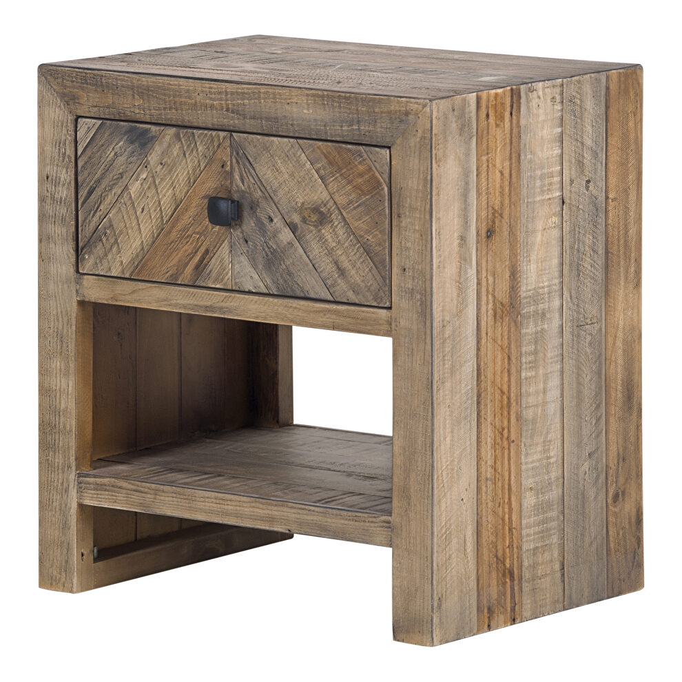 Rustic nightstand by Moe's Home Collection