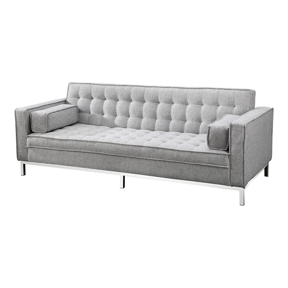 Modern gray sofa bed with a solid wood frame by Moe's Home Collection
