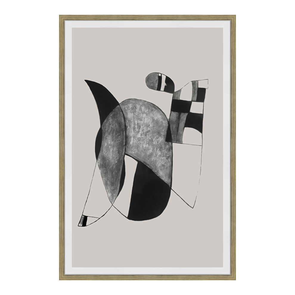 Scandinavian 2 abstract ink print wall decor by Moe's Home Collection