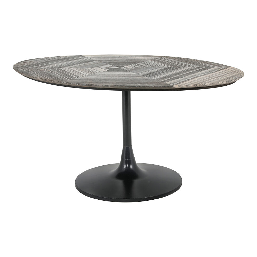 Contemporary oval marble dining table by Moe's Home Collection