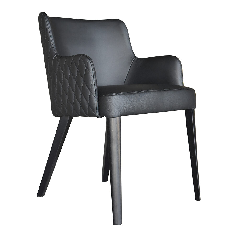 Contemporary dining chair black by Moe's Home Collection