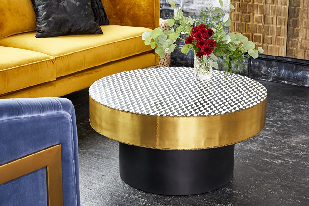 Art deco coffee table by Moe's Home Collection