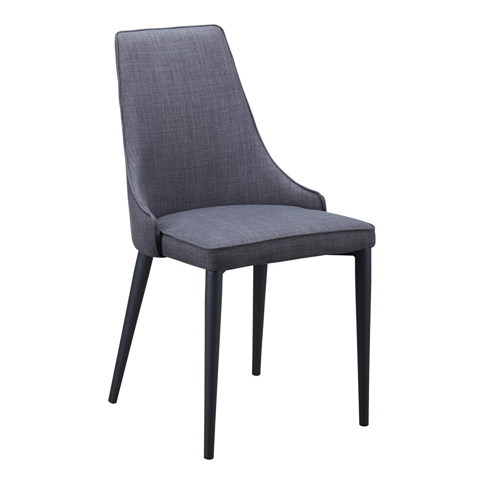 Contemporary dining chair dark gray-m2 by Moe's Home Collection