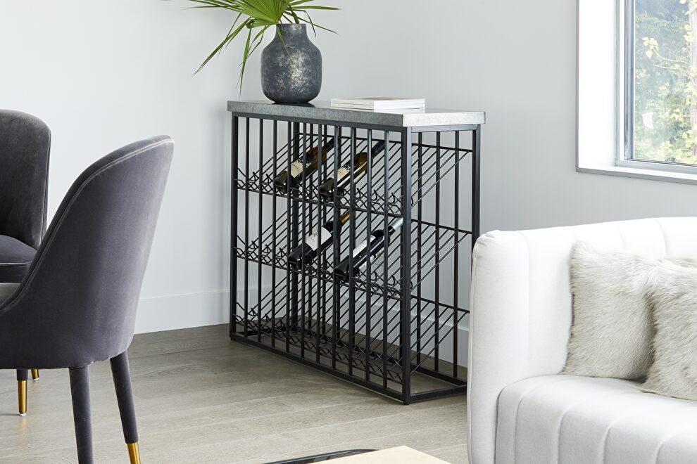 Industrial wine rack by Moe's Home Collection