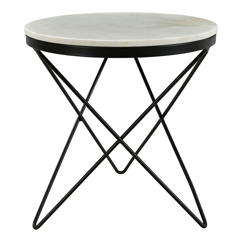 Contemporary side table black base by Moe's Home Collection