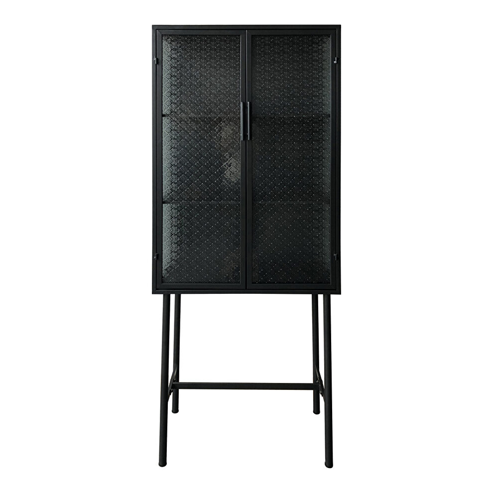 Contemporary metal cabinet black by Moe's Home Collection