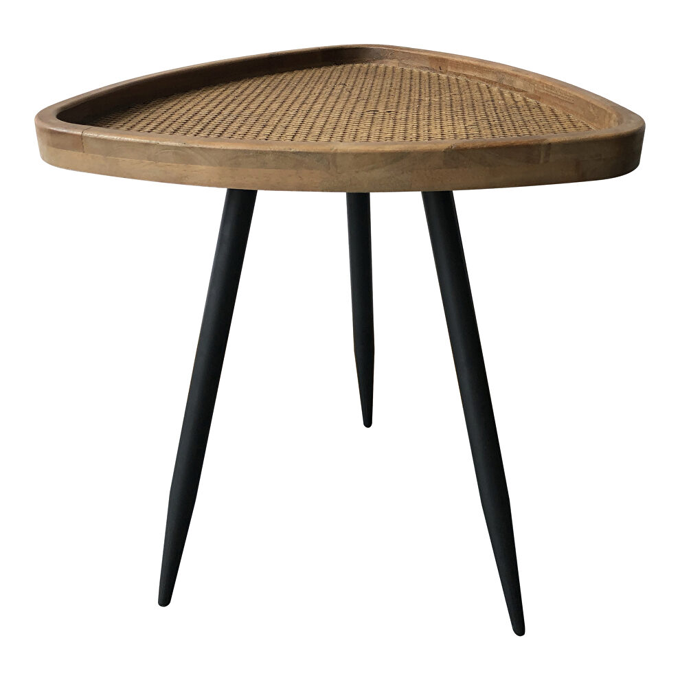 Scandinavian rattan side table by Moe's Home Collection