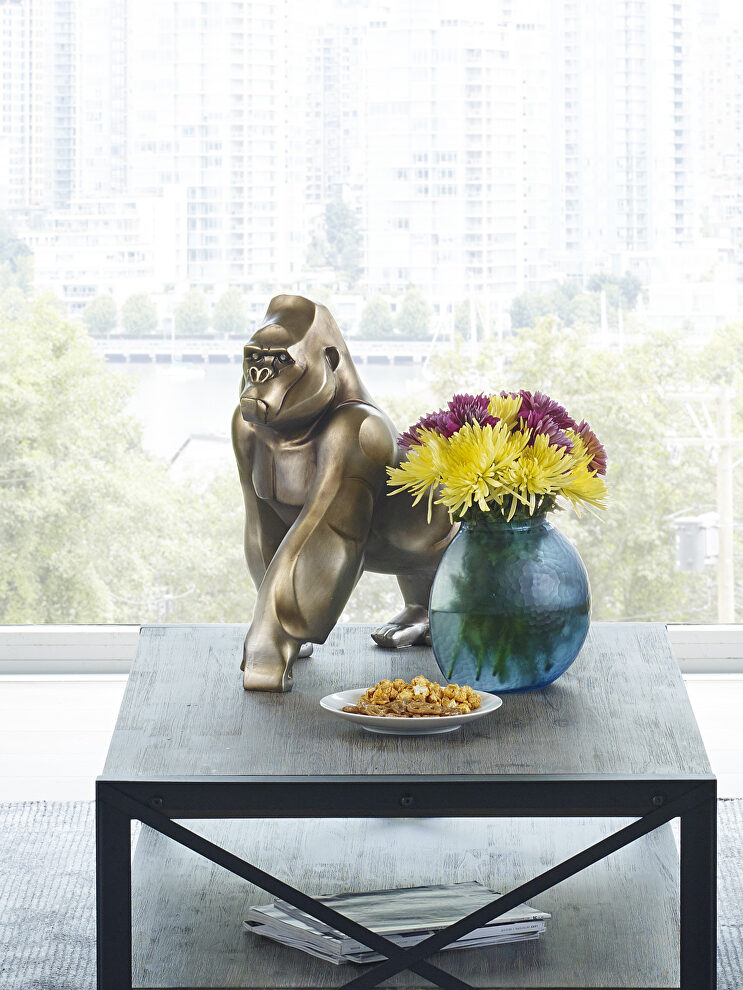 Art deco gorilla statue by Moe's Home Collection