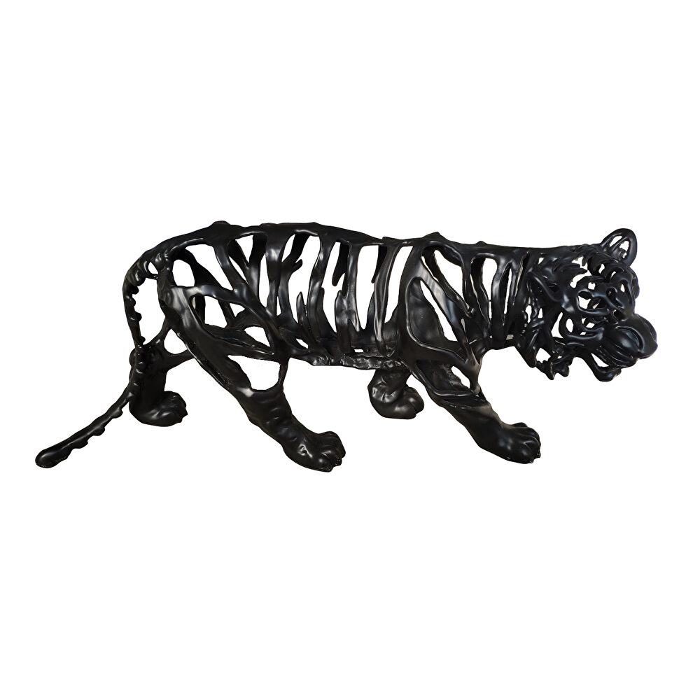 Retro stripes statue large black by Moe's Home Collection