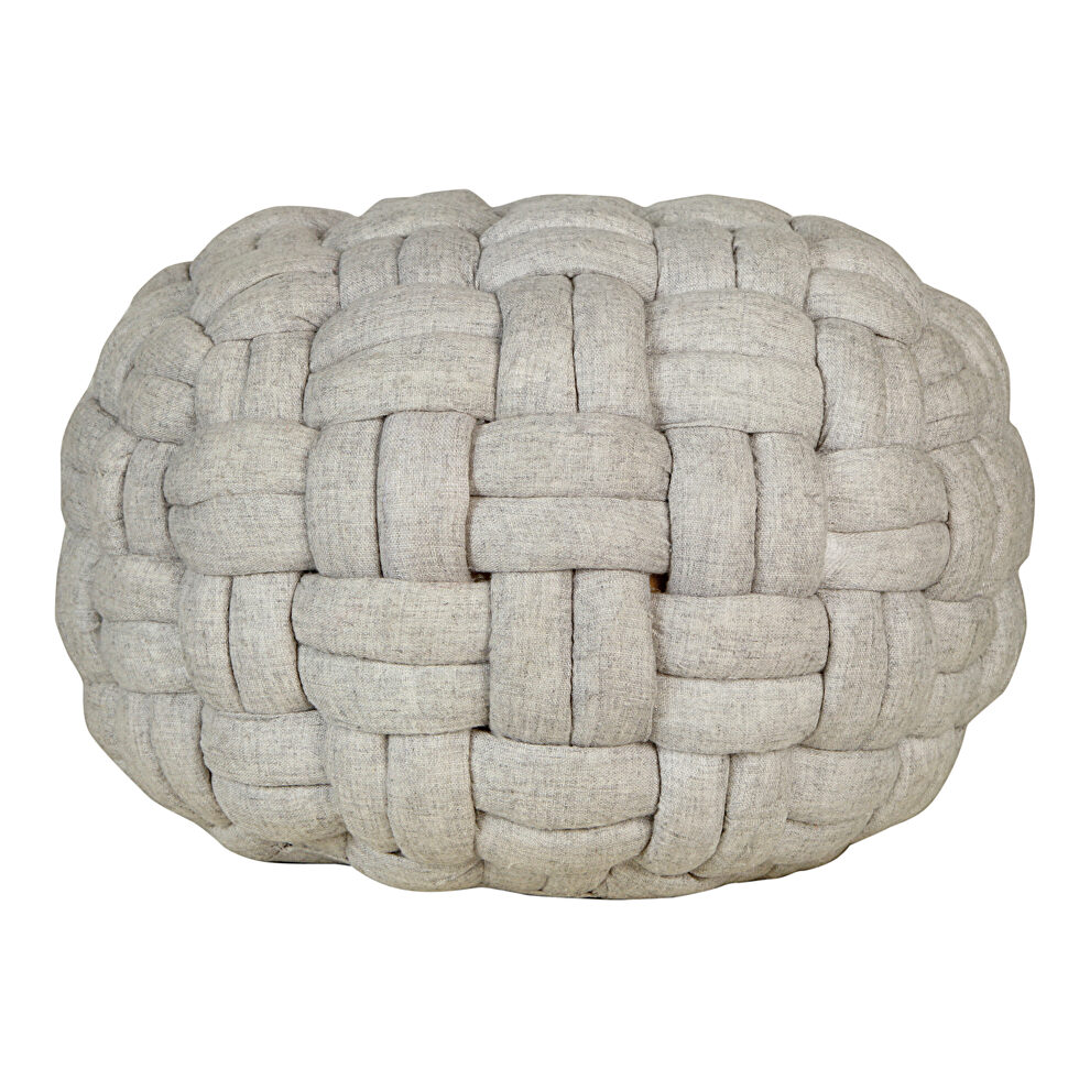 Scandinavian pouf pebble gray by Moe's Home Collection