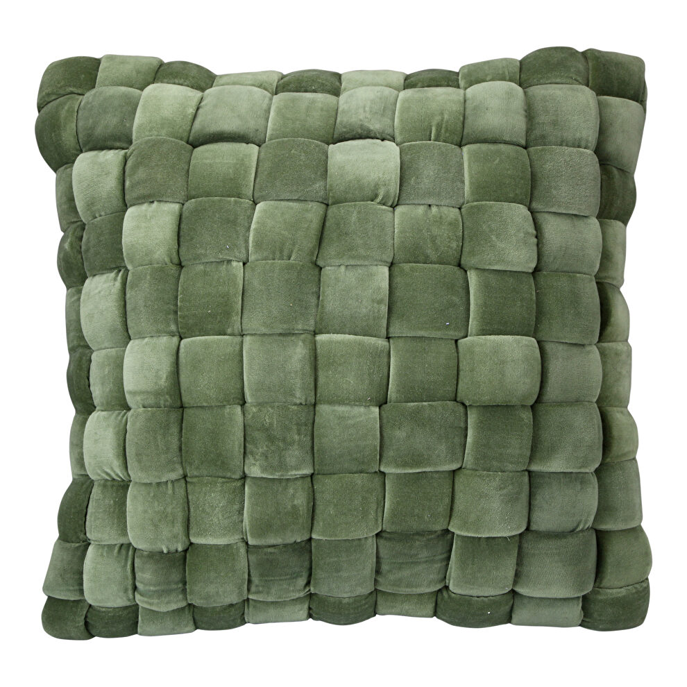 Contemporary pillow chartreuse by Moe's Home Collection