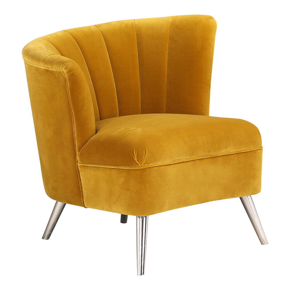 Retro accent chair left yellow by Moe's Home Collection