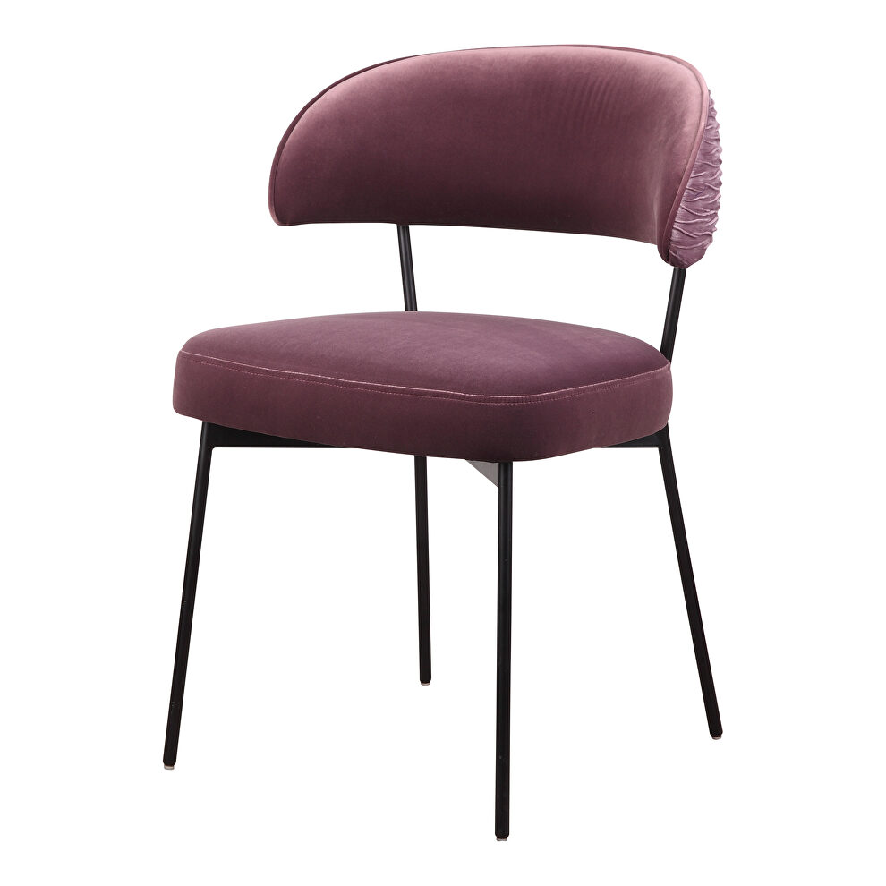 Contemporary dining chair purple velvet-m2 by Moe's Home Collection