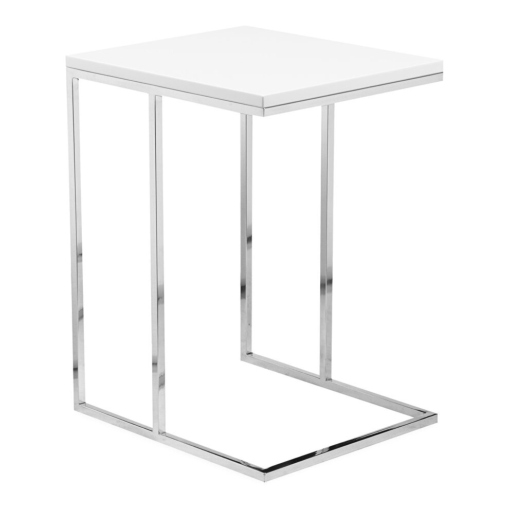 Modern accent table white by Moe's Home Collection