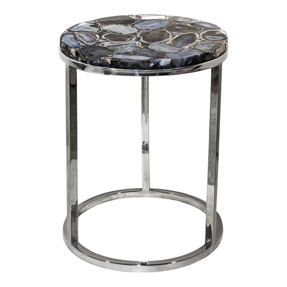 Contemporary agate accent table by Moe's Home Collection