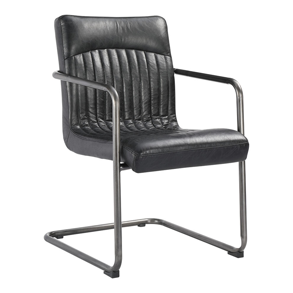 Industrial arm chair black-m2 by Moe's Home Collection