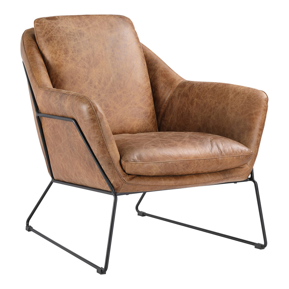 Modern club chair cappuccino by Moe's Home Collection