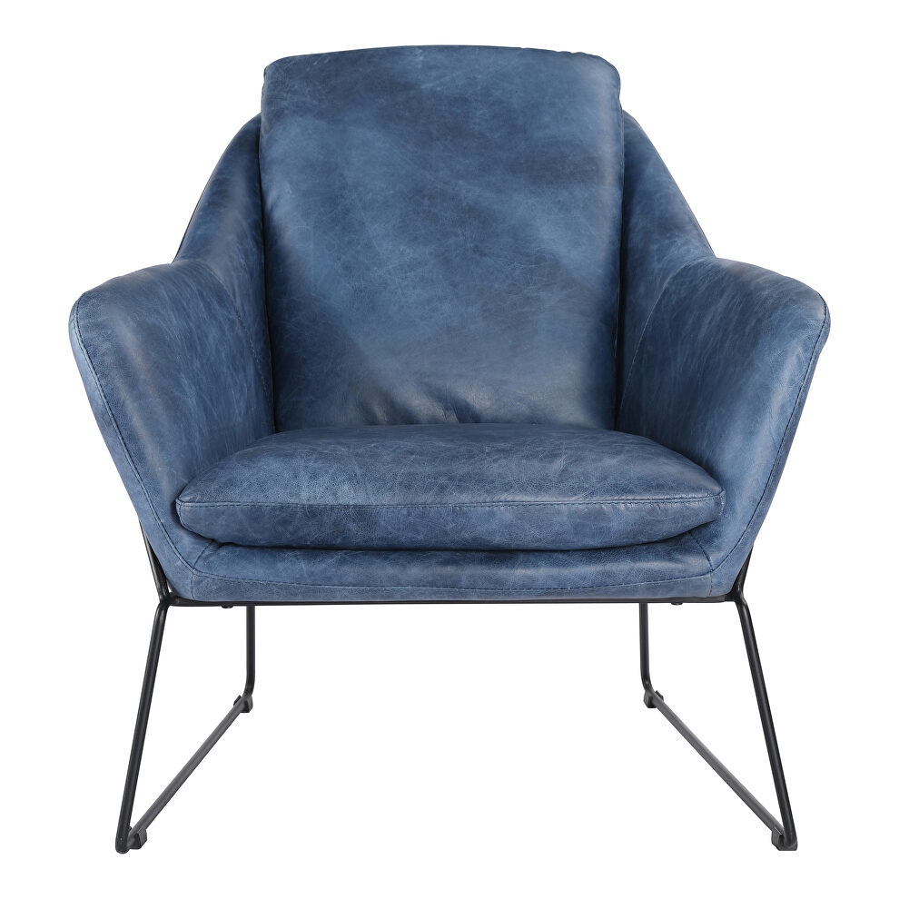 Modern club chair blue by Moe's Home Collection