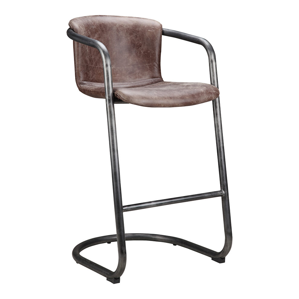 Industrial barstool light brown-m2 by Moe's Home Collection