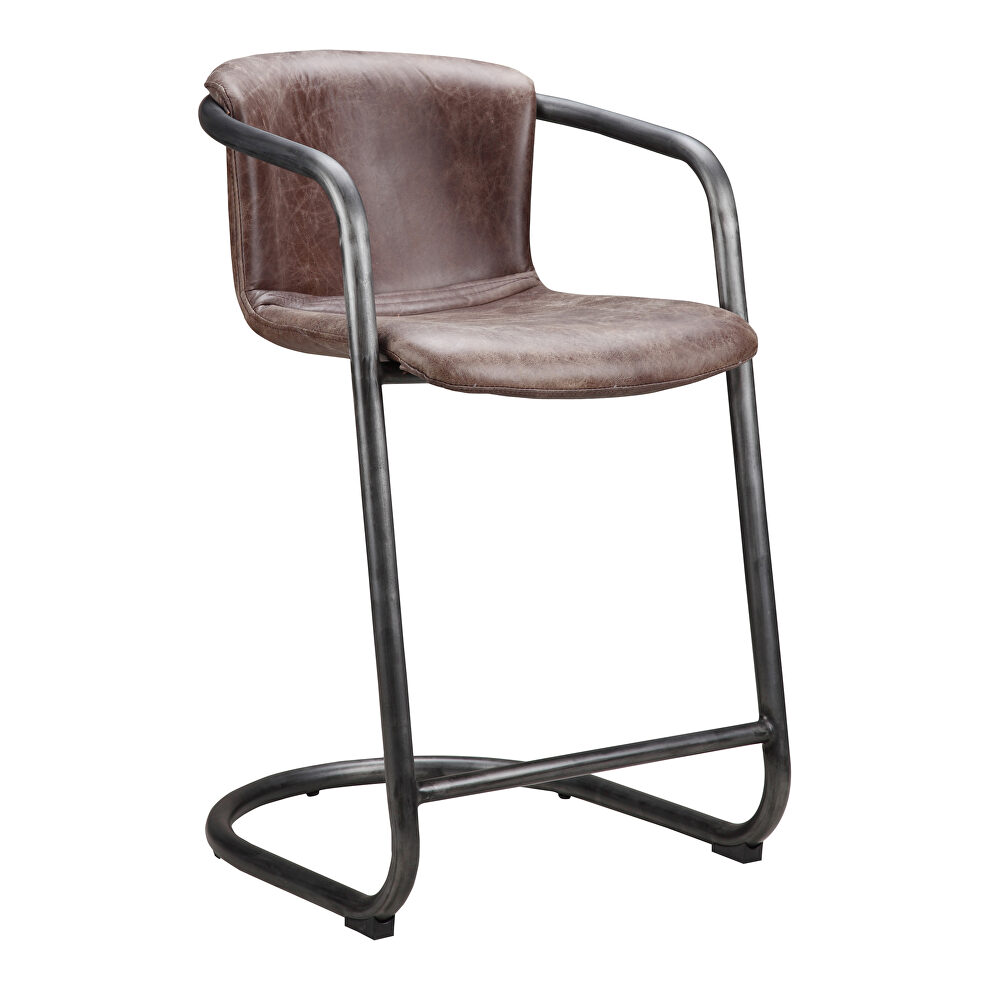 Industrial counter stool light brown-m2 by Moe's Home Collection
