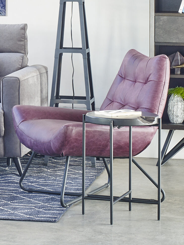 Modern lounge chair purple by Moe's Home Collection