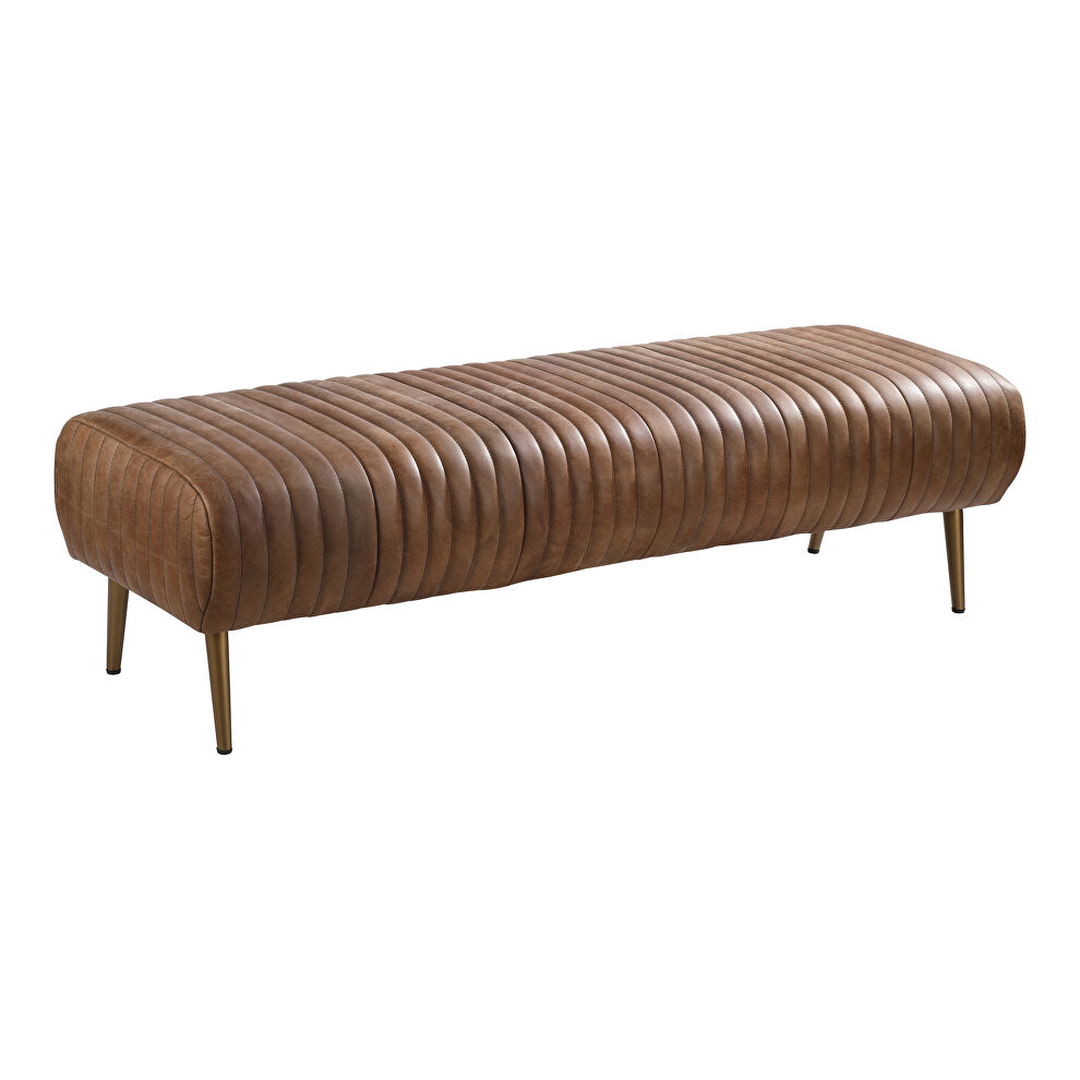 Mid-century modern bench cappuccino by Moe's Home Collection