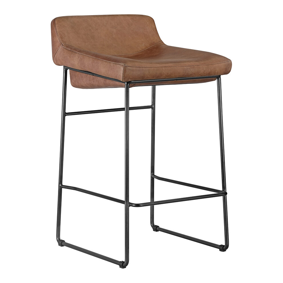 Contemporary counter stool cappuccino-m2 by Moe's Home Collection