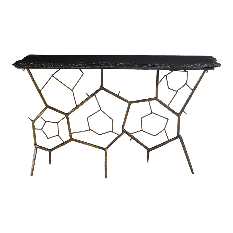 Contemporary slate console table by Moe's Home Collection