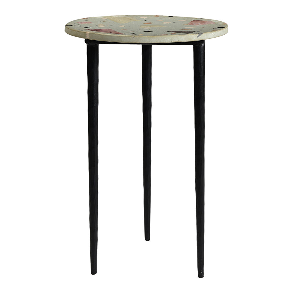 Contemporary terrazzo end table by Moe's Home Collection
