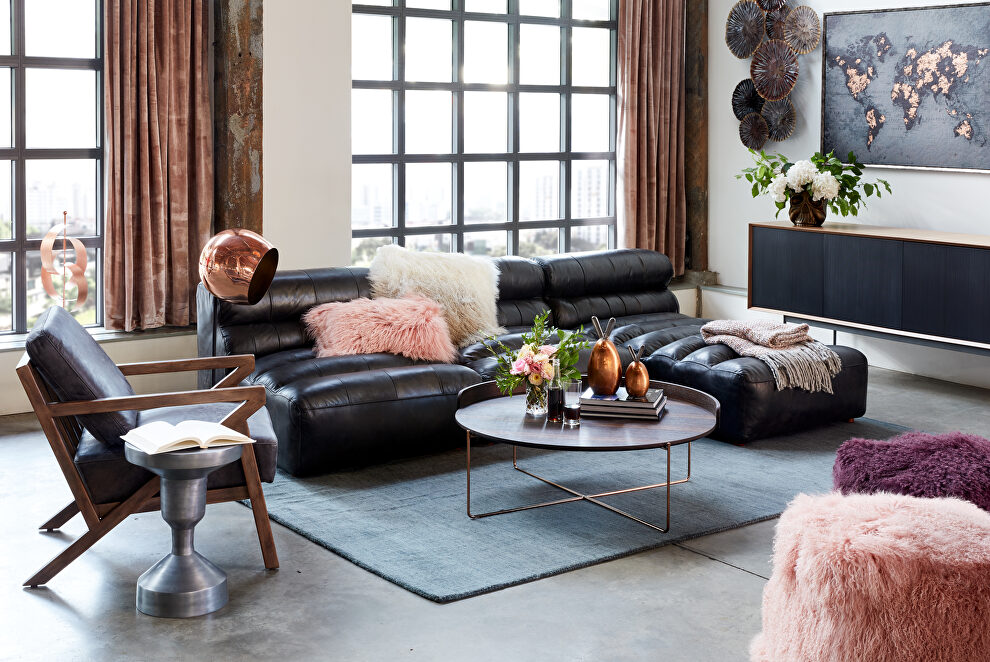 Contemporary signature modular sectional antique black by Moe's Home Collection
