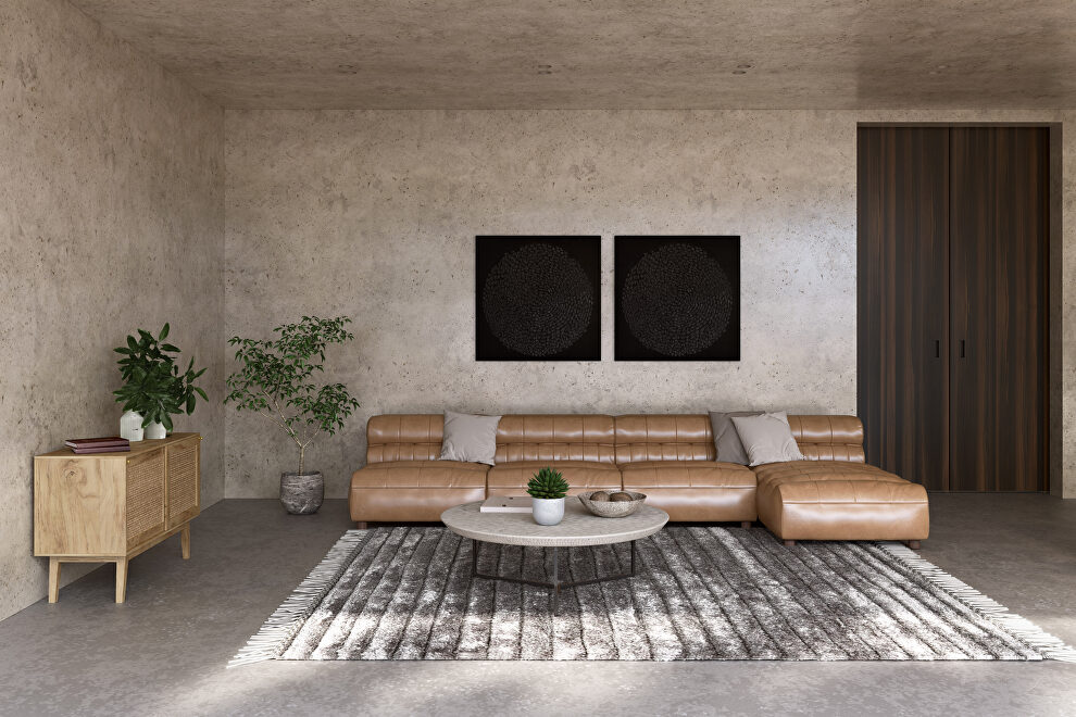 Contemporary signature modular sectional tan by Moe's Home Collection