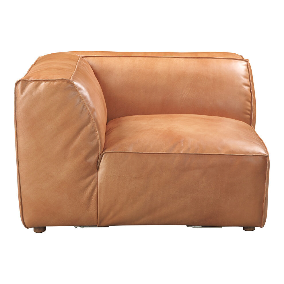Scandinavian corner chair tan by Moe's Home Collection