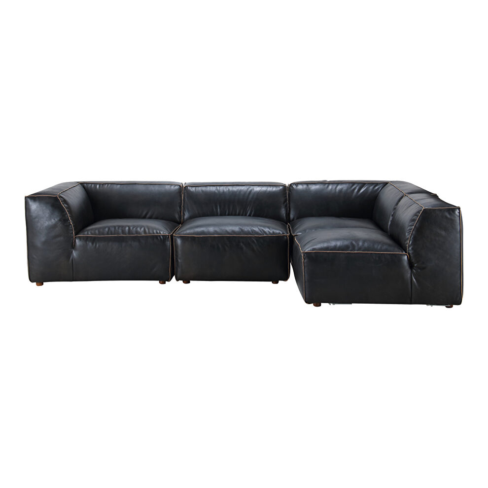 Scandinavian signature modular sectional antique black by Moe's Home Collection