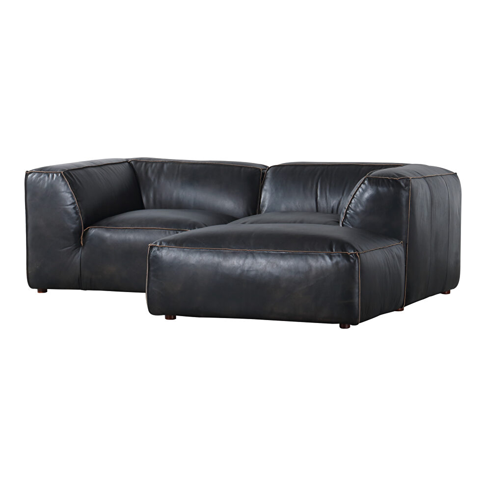 Scandinavian nook modular sectional antique black by Moe's Home Collection