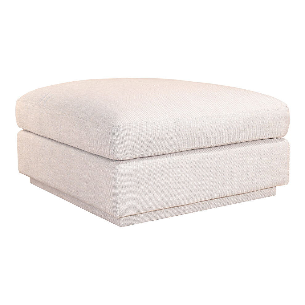 Scandinavian ottoman taupe by Moe's Home Collection