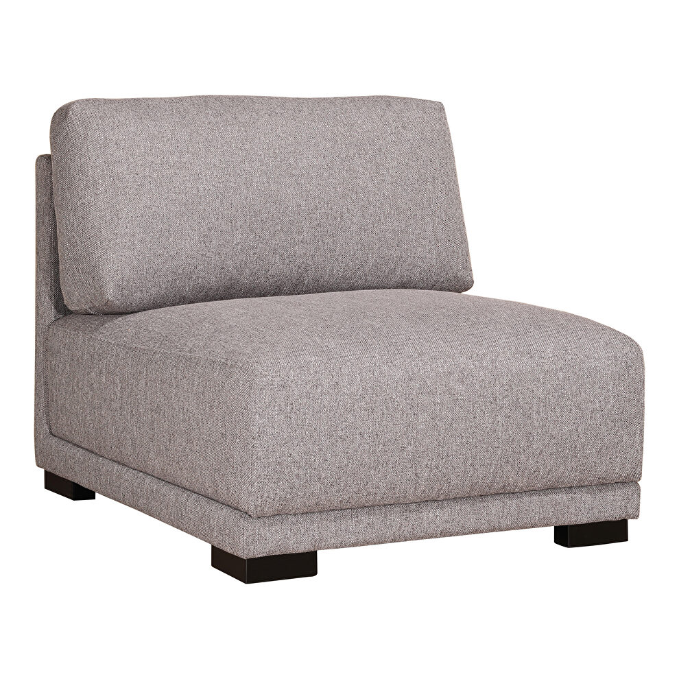 Contemporary slipper chair gray by Moe's Home Collection