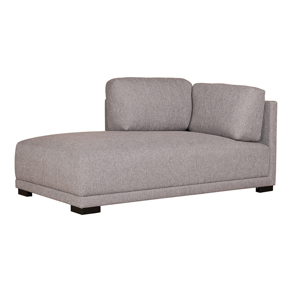 Contemporary chaise left gray by Moe's Home Collection