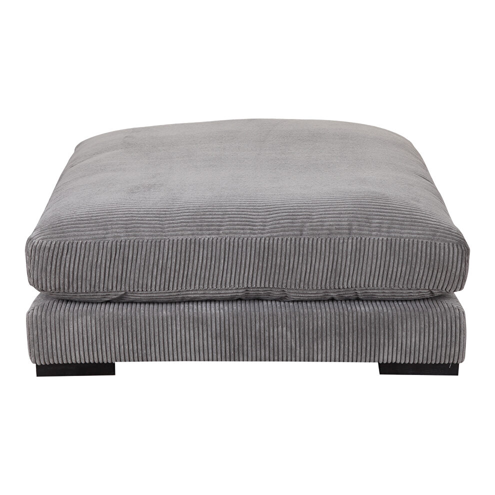 Contemporary ottoman charcoal by Moe's Home Collection