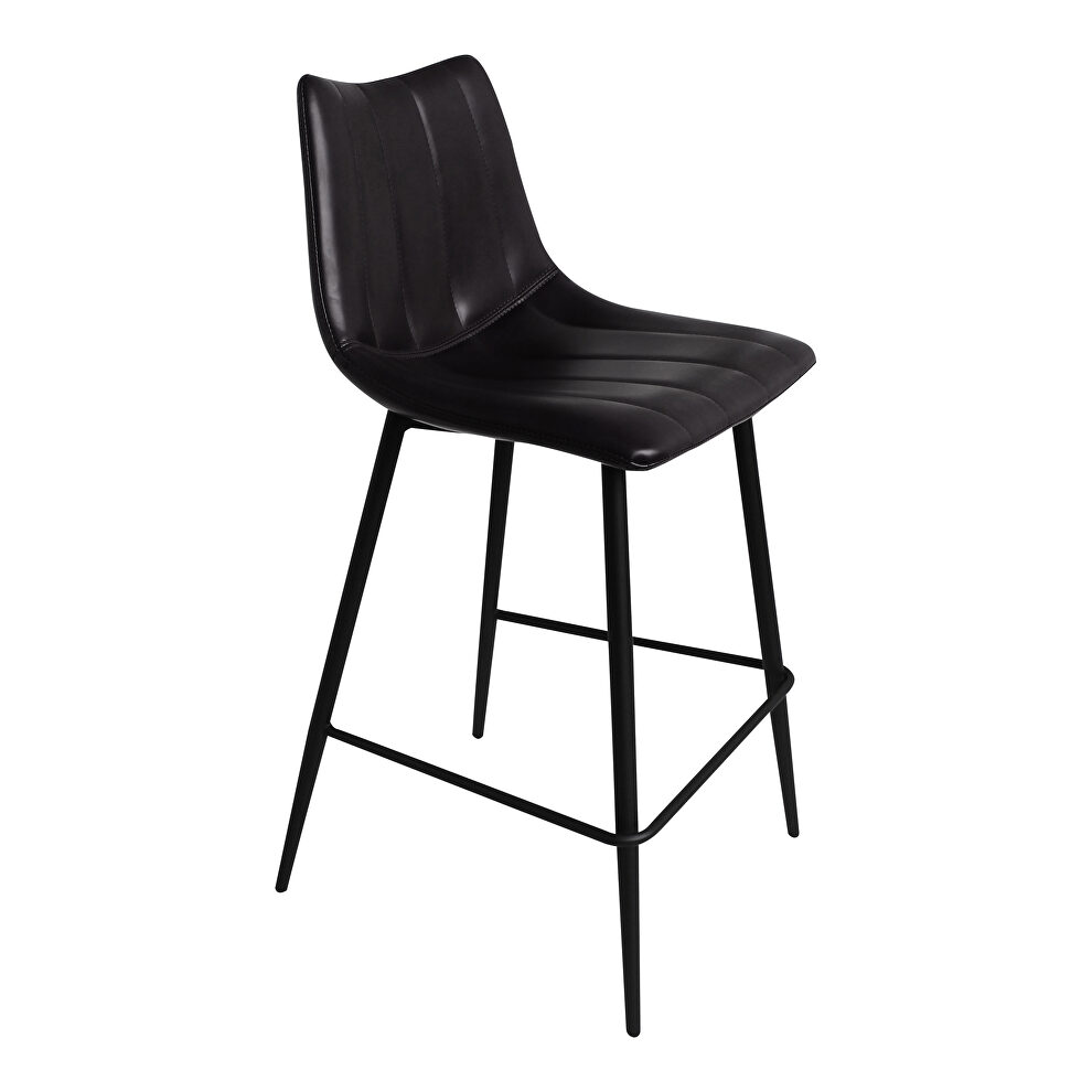 Contemporary counter stool matte black-m2 by Moe's Home Collection